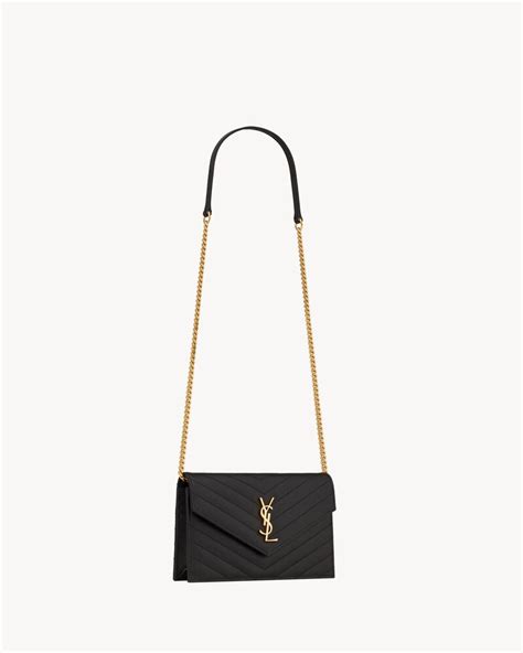 ysl cassandre envelope chain wallet.